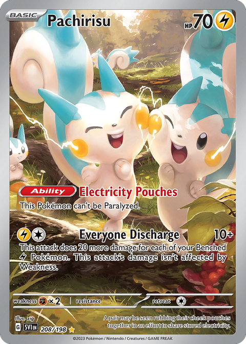 Pachirisu 208 Scarlet & Violet Pokémon card