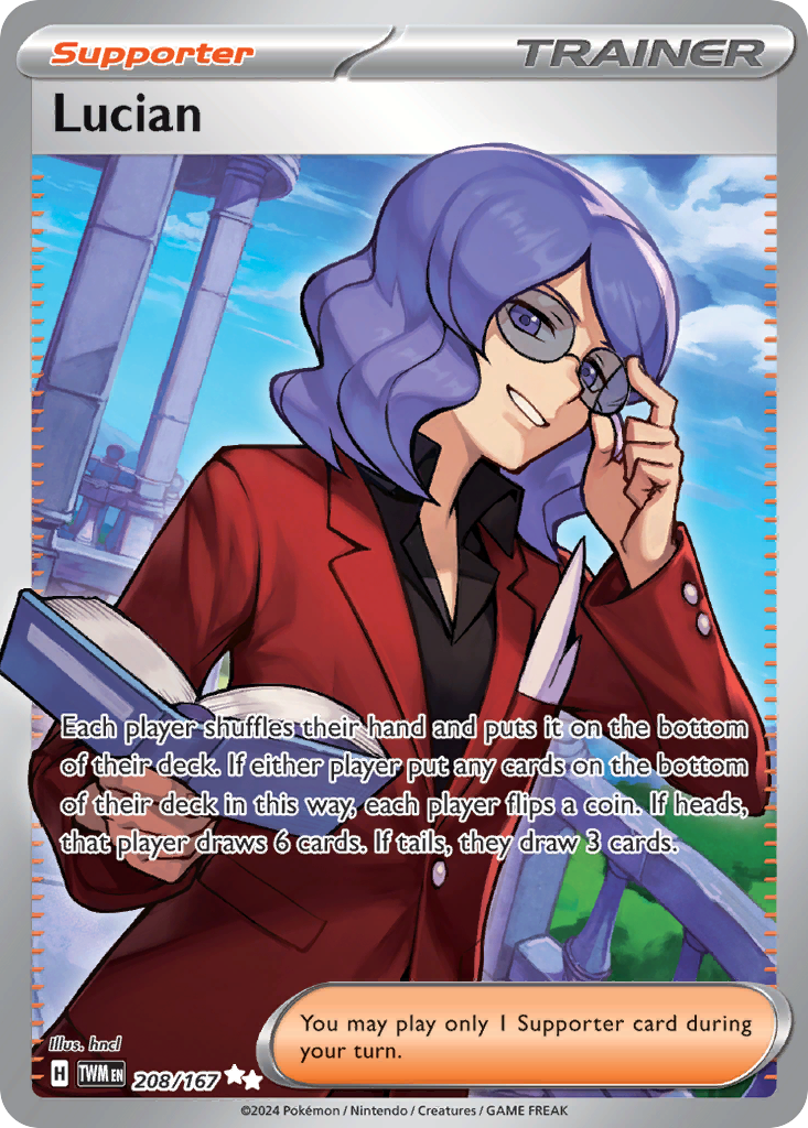 Lucian 208 Twilight Masquerade Pokémon card