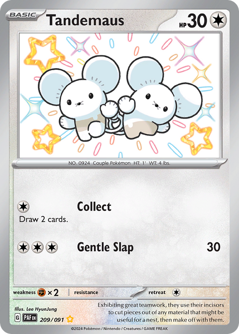 Tandemaus 209 Paldean Fates Pokémon card