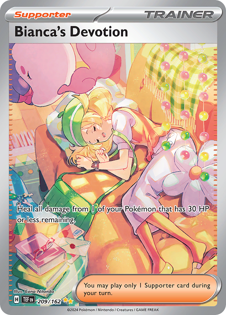 Bianca's Devotion 209 Temporal Forces Pokémon card