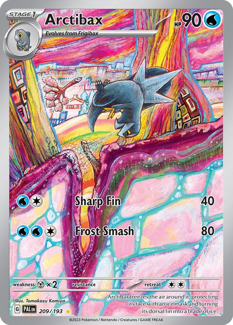 Arctibax 209 Paldea Evolved Pokémon card