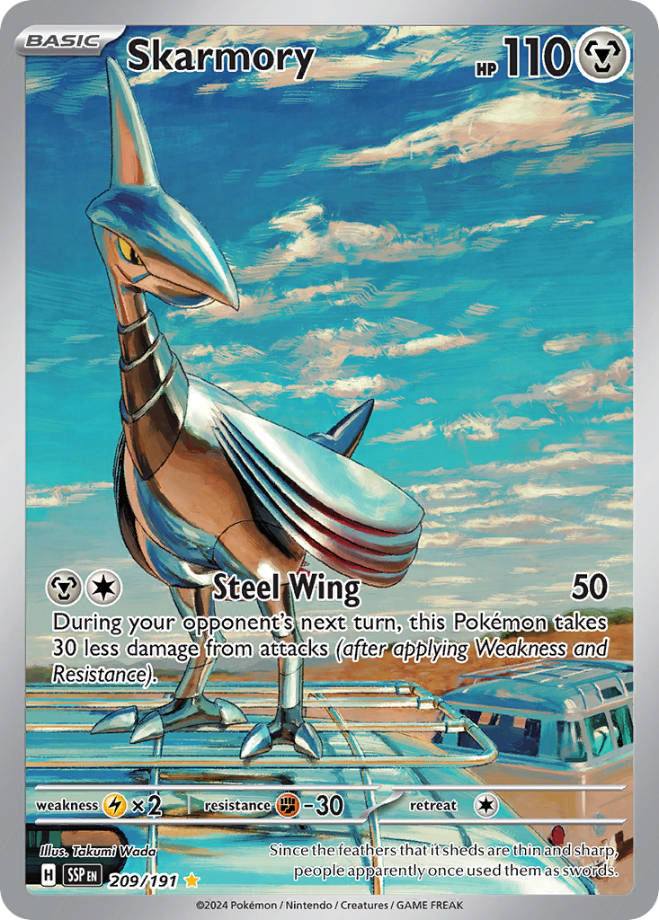 Skarmory 209 Surging Sparks Pokémon card