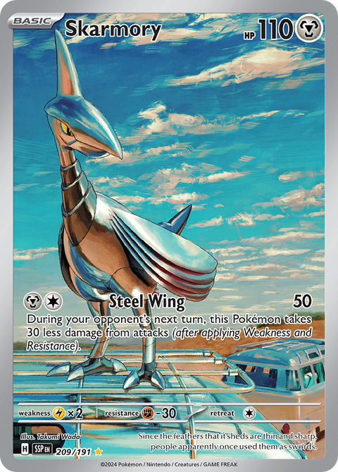 Skarmory 209 Surging Sparks Pokémon card