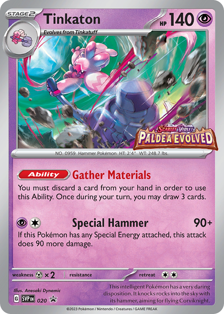Tinkaton 20 Scarlet & Violet Black Star Promos Pokémon card