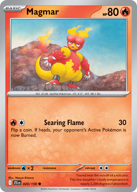 Magmar 20 Journey Together Pokémon card