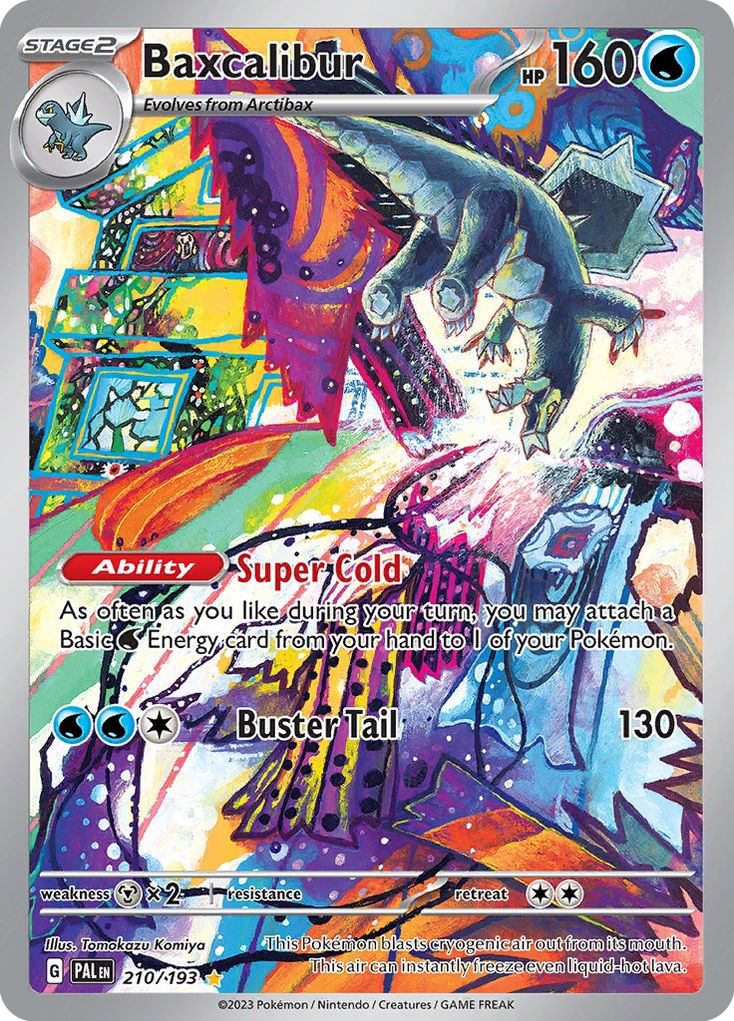 Baxcalibur 210 Paldea Evolved Pokémon card