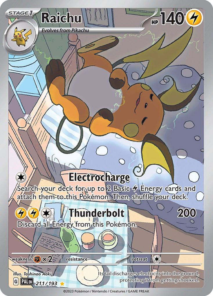 Raichu 211 Paldea Evolved Pokémon card
