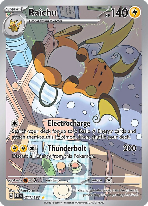 Raichu 211 Paldea Evolved Pokémon card