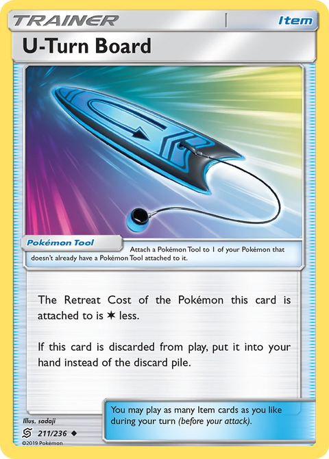 U-Turn Board 211 Unified Minds Pokémon card