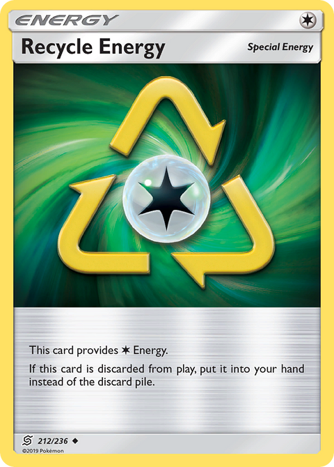 Recycle Energy 212 Unified Minds Pokémon card