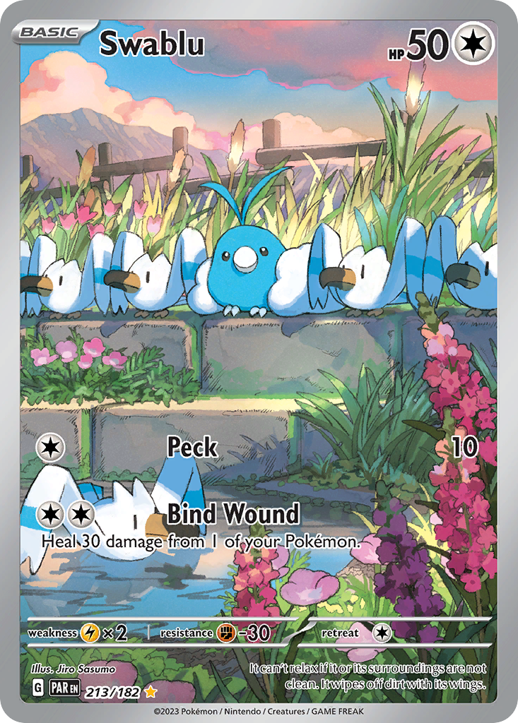 Swablu 213 Paradox Rift Pokémon card
