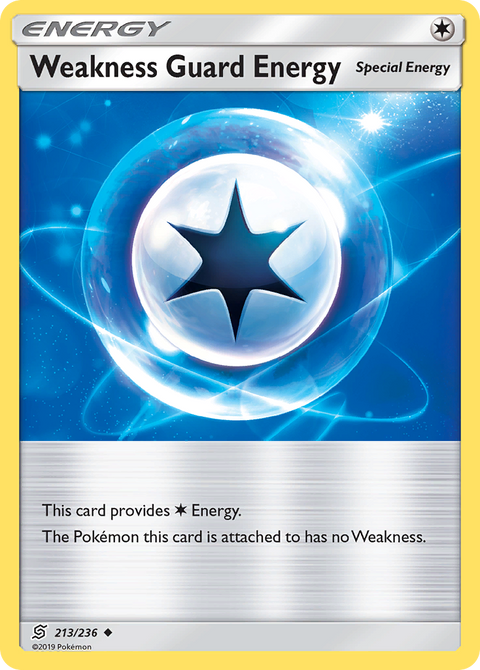 Weakness Guard Energy 213 Unified Minds Pokémon card