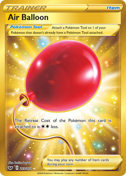 Air Balloon 213 Sword & Shield Pokémon card