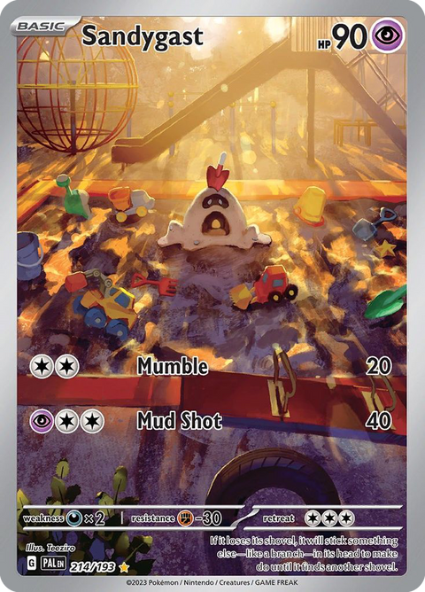 Sandygast 214 Paldea Evolved Pokémon card