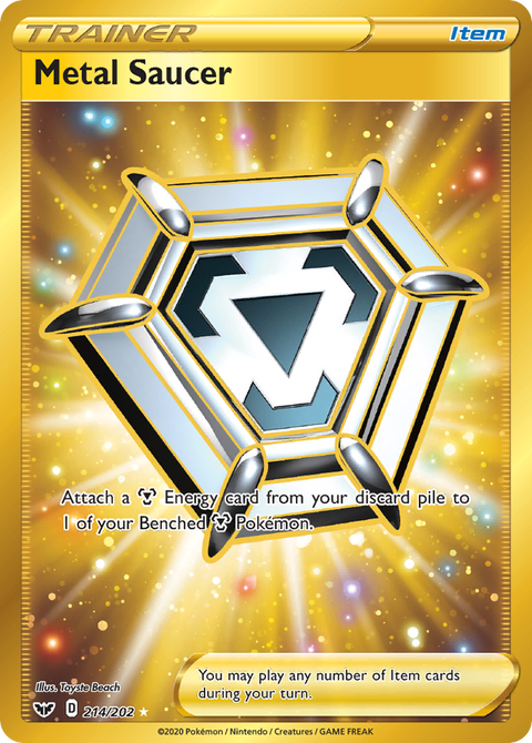 Metal Saucer 214 Sword & Shield Pokémon card