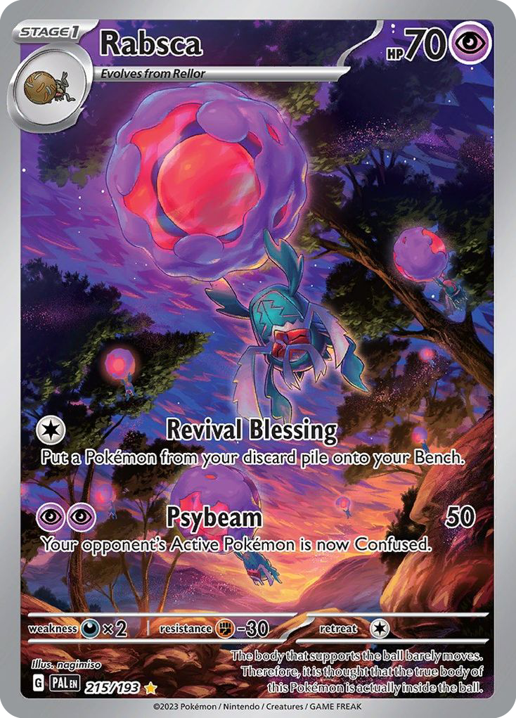 Rabsca 215 Paldea Evolved Pokémon card