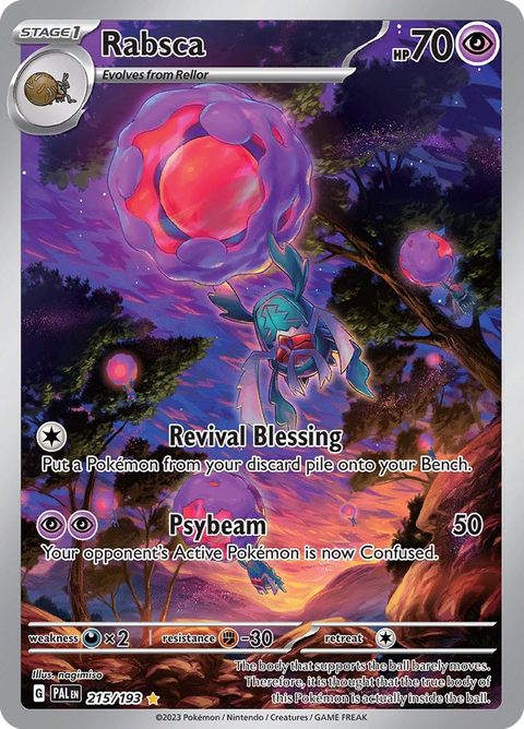 Rabsca 215 Paldea Evolved Pokémon card