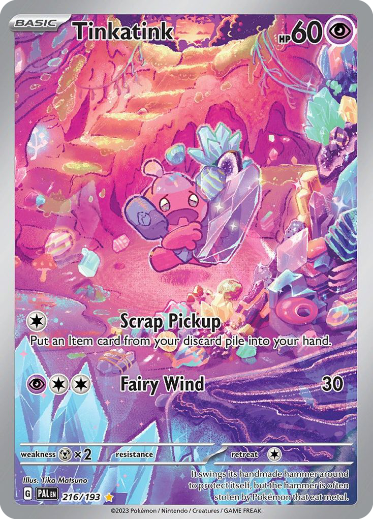 Tinkatink 216 Paldea Evolved Pokémon card