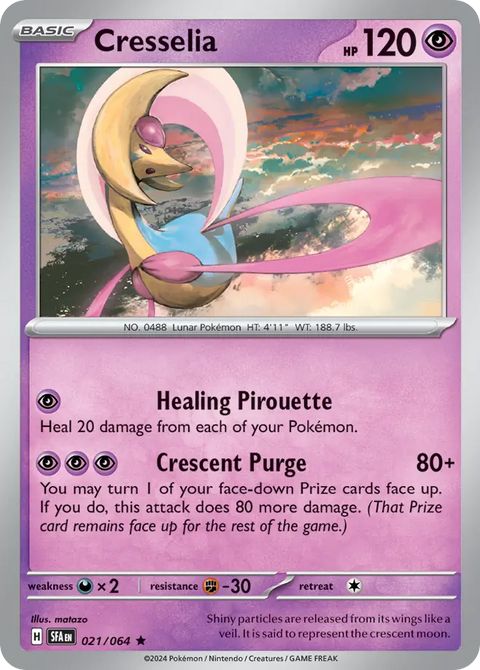 Cresselia 21 Shrouded Fable Pokémon card
