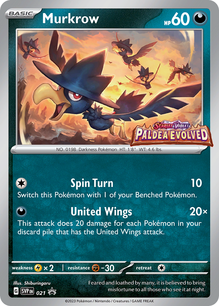 Murkrow 21 Scarlet & Violet Black Star Promos Pokémon card