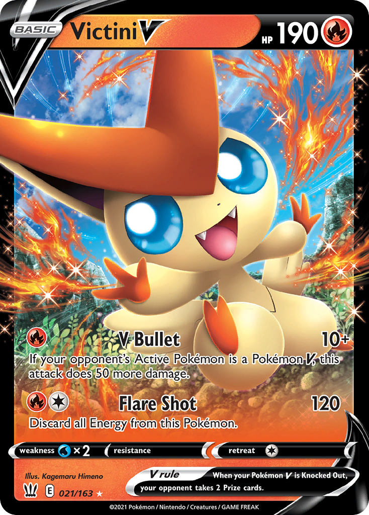 Victini V 21 Battle Styles Pokémon card