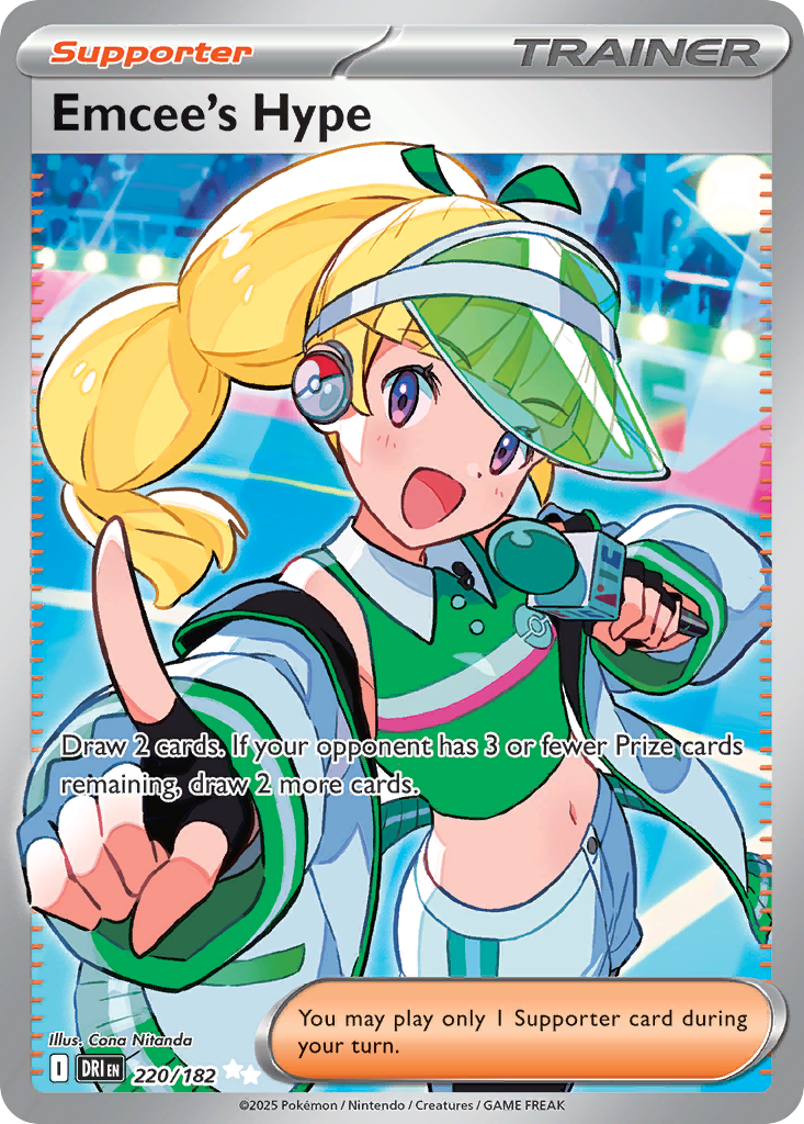 Emcee's Hype 220 Destined Rivals Pokémon card