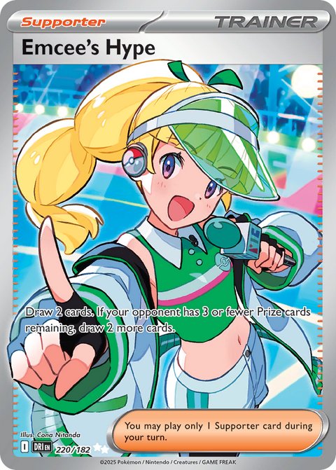 Emcee's Hype 220 Destined Rivals Pokémon card