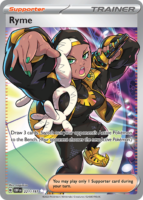 Ryme 221 Obsidian Flames Pokémon card
