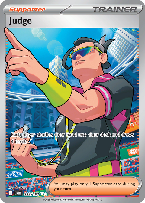 Judge 222 Destined Rivals Pokémon card