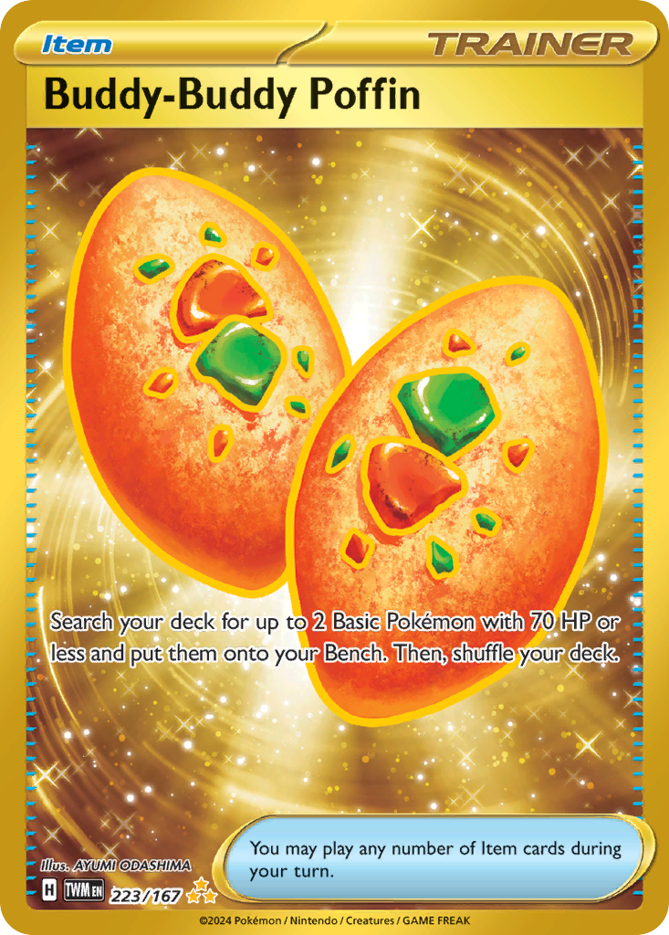 Buddy-Buddy Poffin 223 Twilight Masquerade Pokémon card