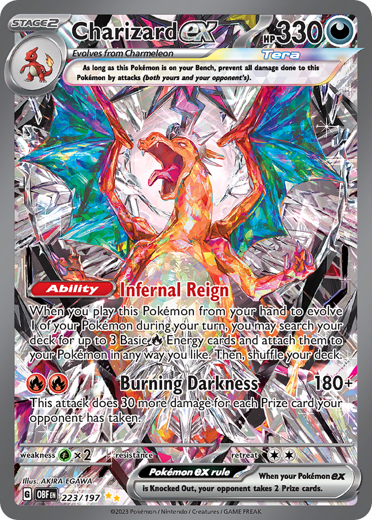 Charizard ex 223 Obsidian Flames Pokémon card