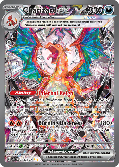 Charizard ex 223 Obsidian Flames Pokémon card