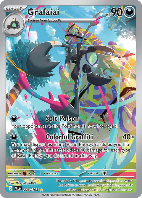 Grafaiai 223 Paldea Evolved Pokémon card