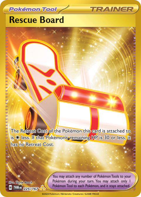 Rescue Board 225 Twilight Masquerade Pokémon card