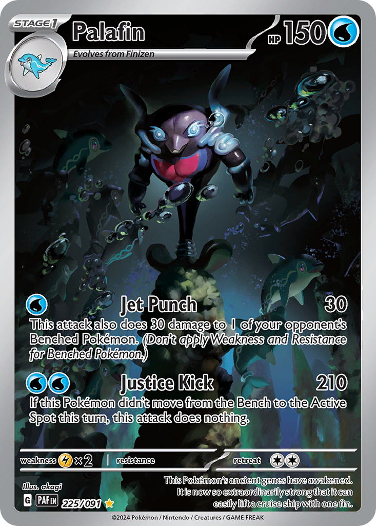 Palafin 225 Paldean Fates Pokémon card