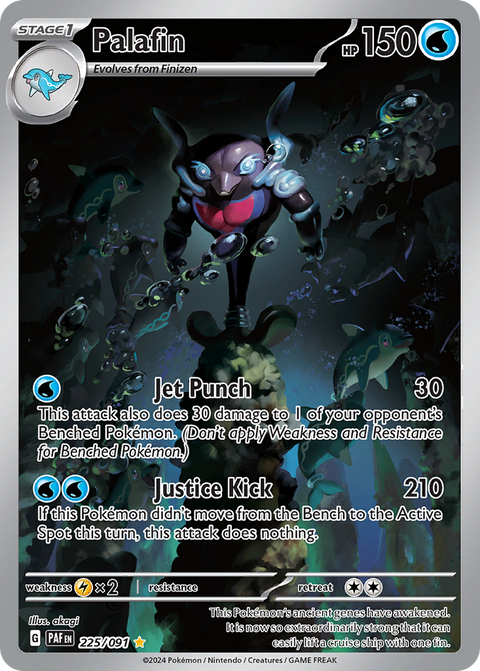 Palafin 225 Paldean Fates Pokémon card