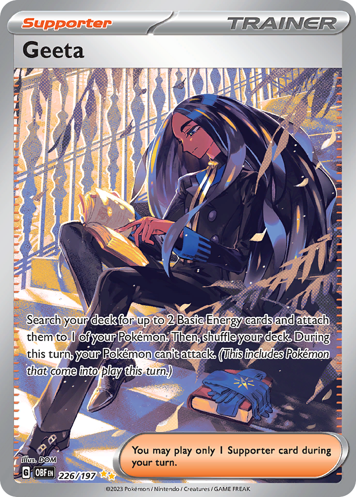 Geeta 226 Obsidian Flames Pokémon card