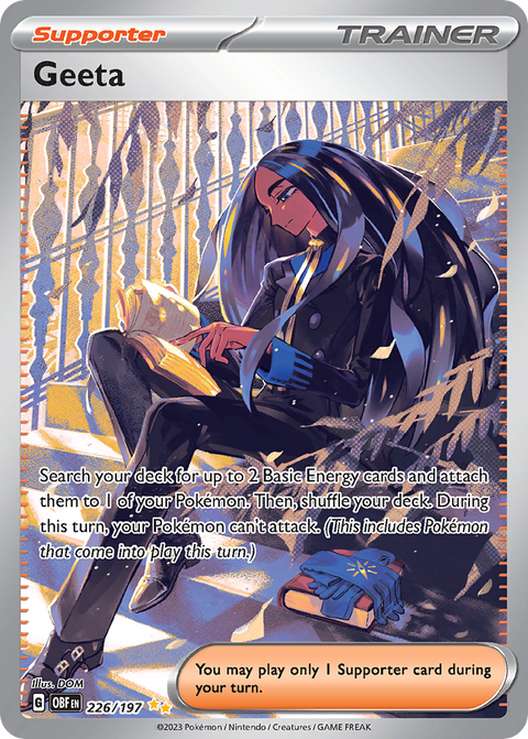 Geeta 226 Obsidian Flames Pokémon card