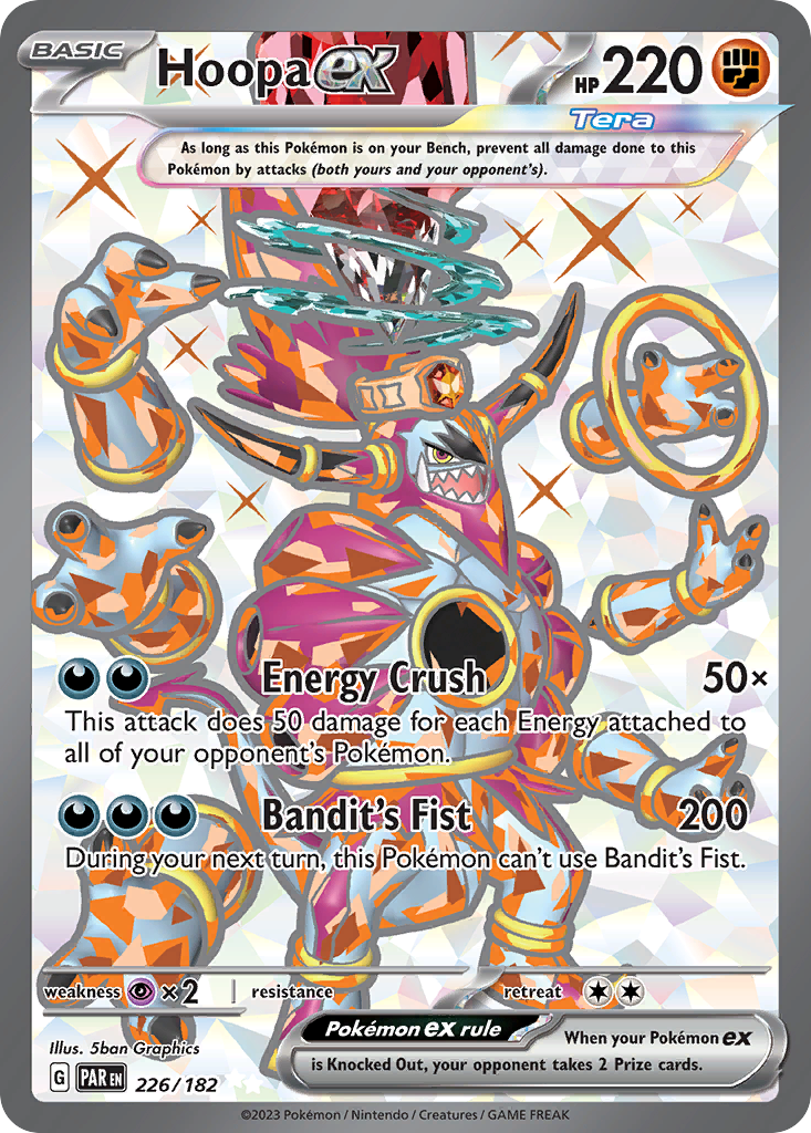 Hoopa ex 226 Paradox Rift Pokémon card