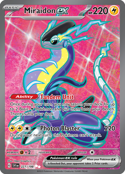 Miraidon ex 227 Scarlet & Violet Pokémon card