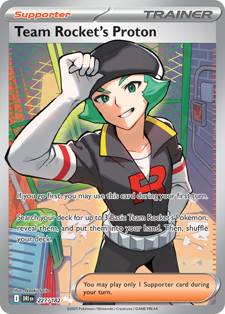Team Rocket's Proton 227 Destined Rivals Pokémon card