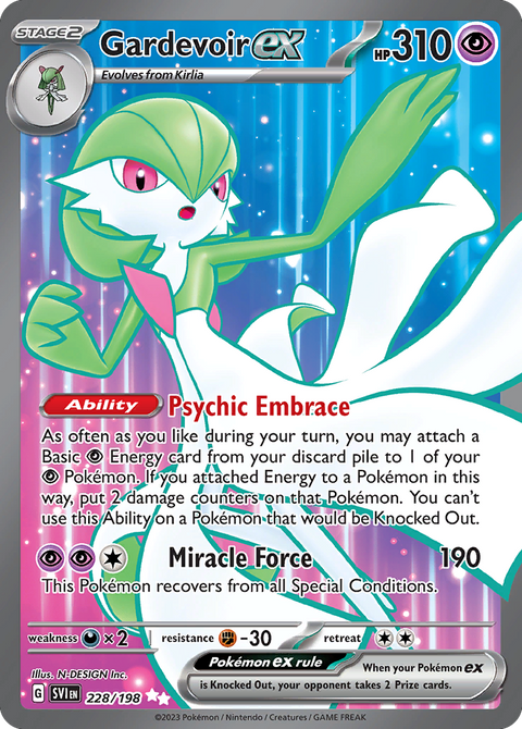 Gardevoir ex 228 Scarlet & Violet Pokémon card