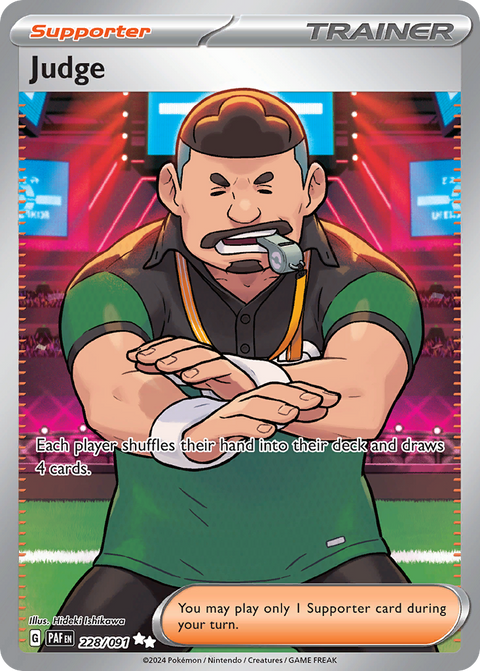 Judge 228 Paldean Fates Pokémon card