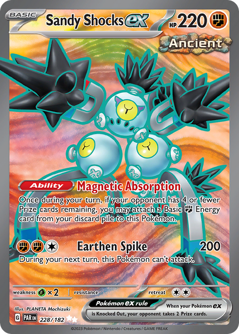 Sandy Shocks ex 228 Paradox Rift Pokémon card