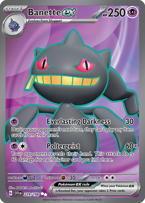 Banette ex 229 Scarlet & Violet Pokémon card