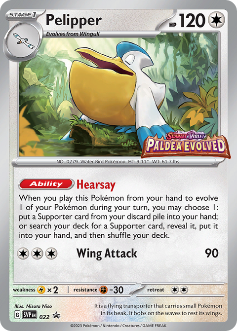 Pelipper 22 Scarlet & Violet Black Star Promos Pokémon card