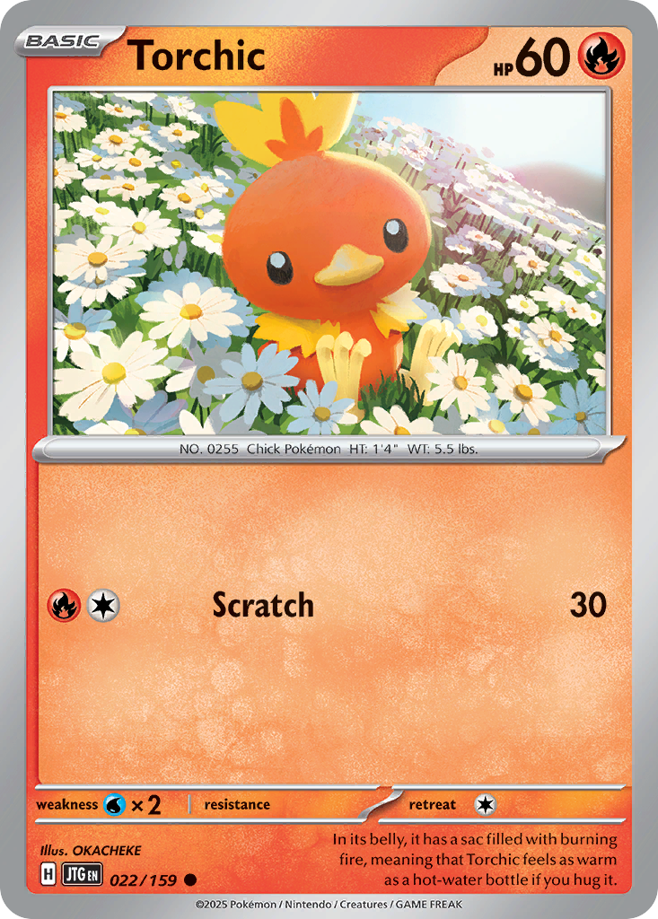 Torchic 22 Journey Together Pokémon card