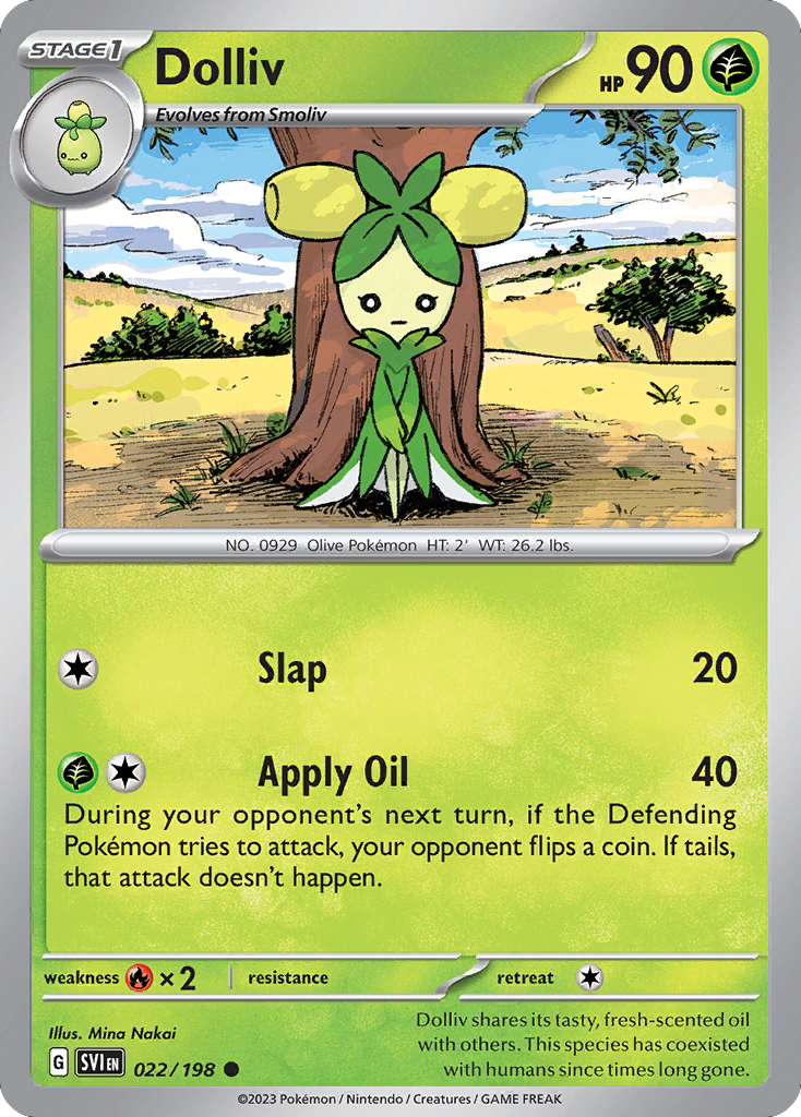 Dolliv 22 Scarlet & Violet Pokémon card