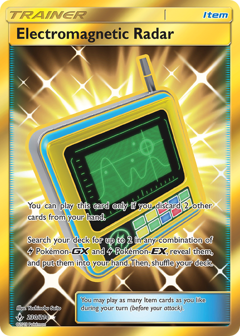 Electromagnetic Radar 230 Unbroken Bonds Pokémon card