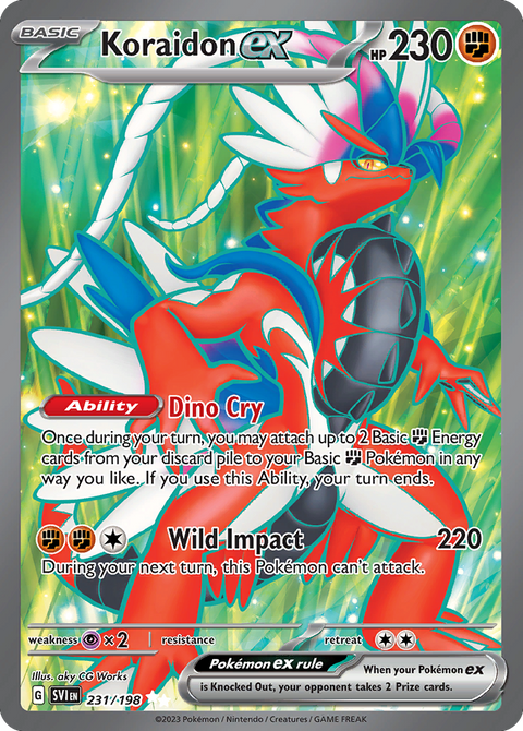 Koraidon ex 231 Scarlet & Violet Pokémon card
